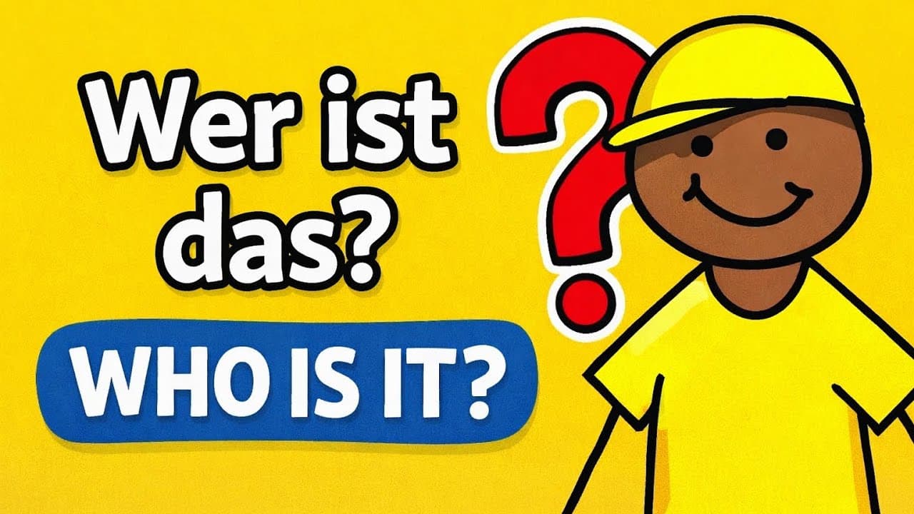 Guess Who? | Easy German for Beginners for complete beginners (A0 - A1)
