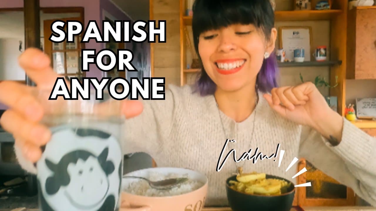 【Spanish listening】 Have Lunch With Me  #intermediatespanish (CC)