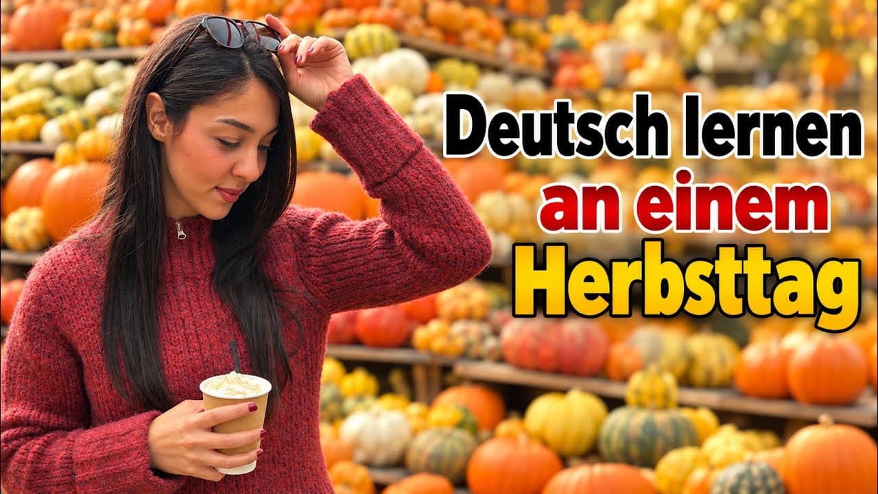 Deutsch lernen an einem Herbsttag 🍂 #deutsch #deutschlernen #german #learninggerman #herbst 