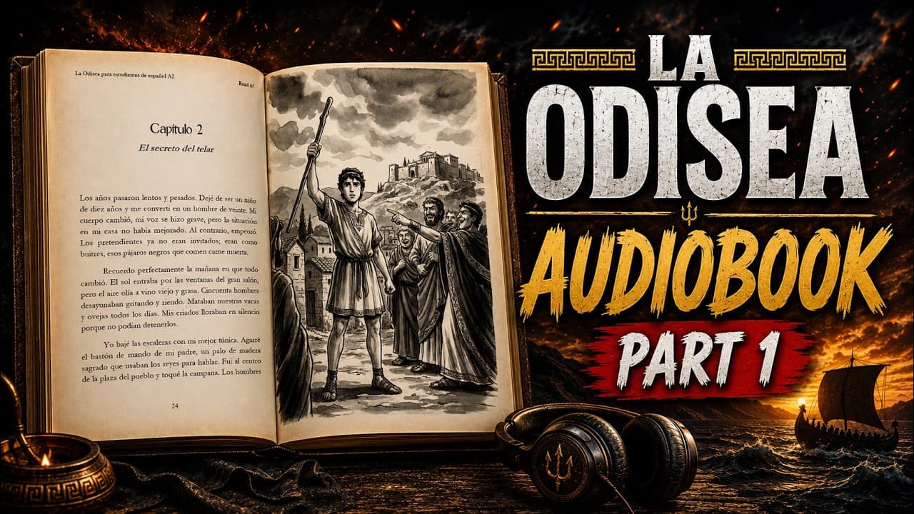 The Odyssey: An Epic Story in Simple Spanish  | A2 Listening Practice – Part 1 of 6