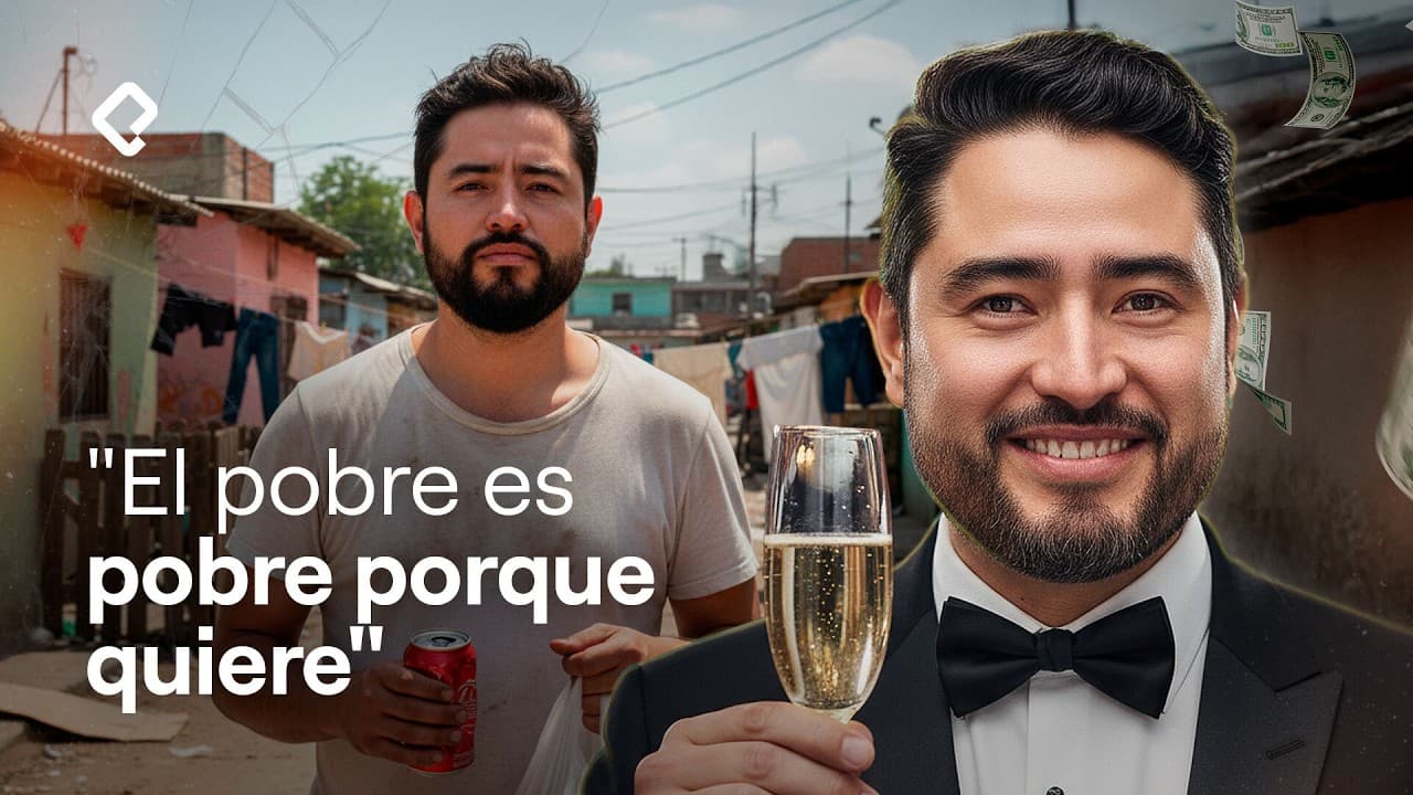 "El pobre es pobre porque quiere"