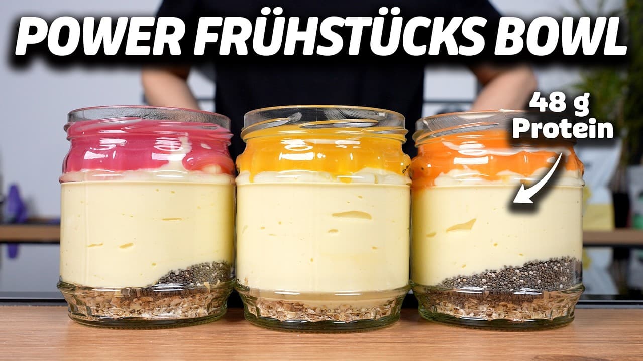 Die cremigste Protein Frühstücks-Bowl für deine Fitnessziele (48g Protein)