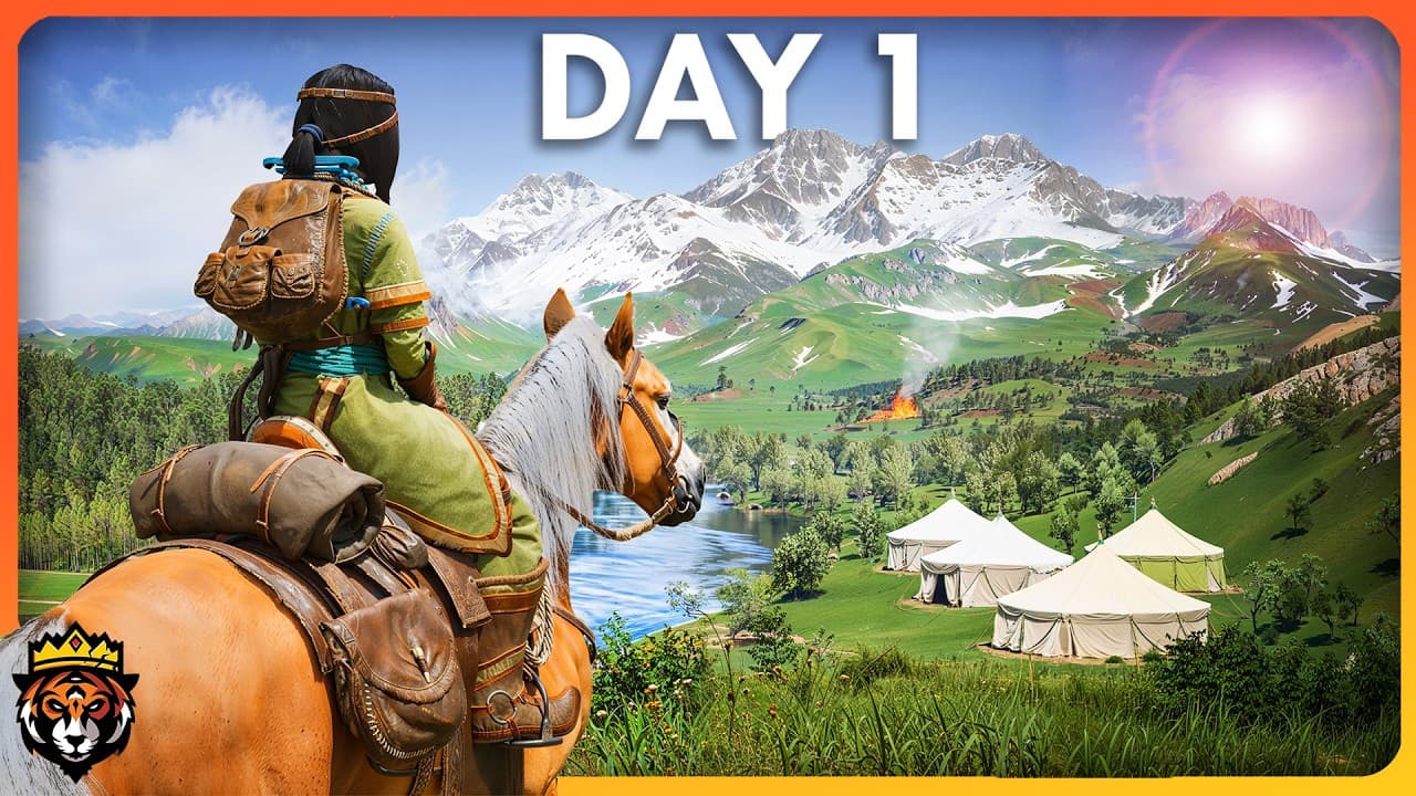 DAY 1 in a NEW Unique Survival Game Where it's Just YOU and YOUR HORSE...