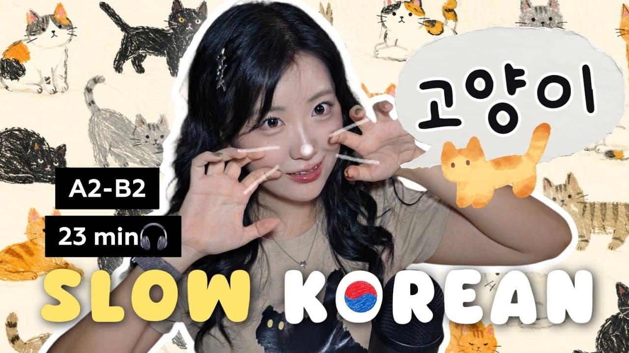 Why Koreans Used to Call Cats "Thieves 도둑" (And My Cat Story)🐱 Slow Korean Podcast🎧 Korean listening