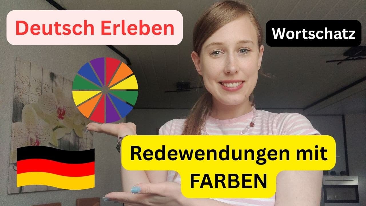 Deutsch Wortschatz: Redewendungen mit Farben #learngerman #deutschvokabeln