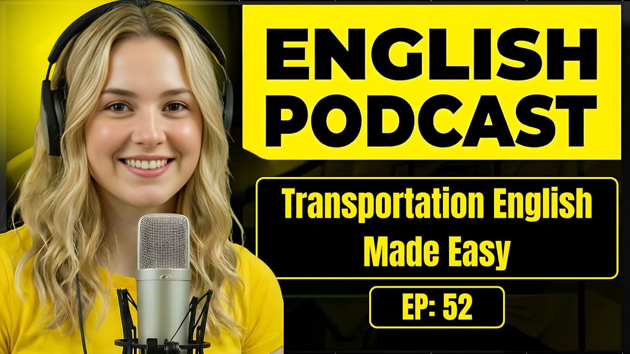 How to Talk About Transportation in English | English Conversation Practice