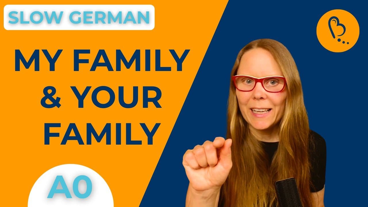My Family & Your Family 👨‍👩‍👧 | Self-Introduction #6 | German Comprehensible Input [A0]