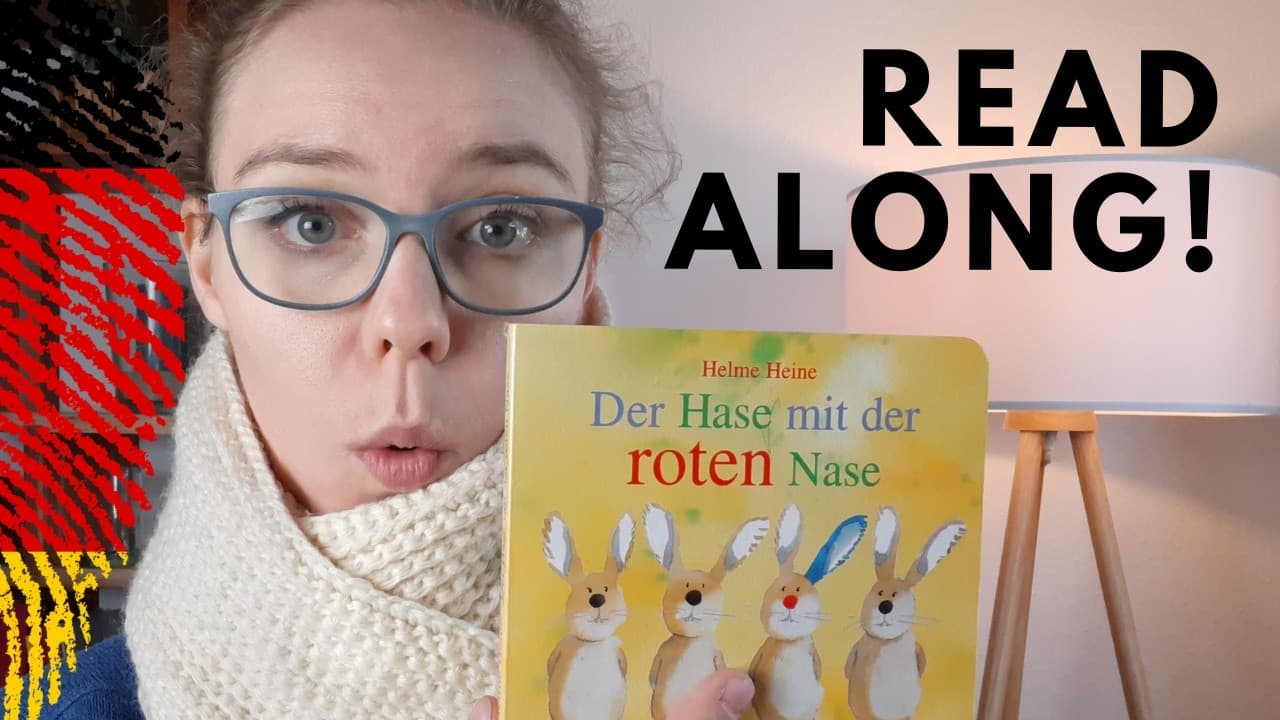 Easy German "The red-nosed rabbit" | comprehensible Story for Absolute Beginners PRE A1