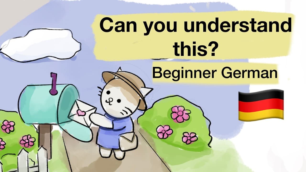 Learn German easily (the postman) comprehensible input German