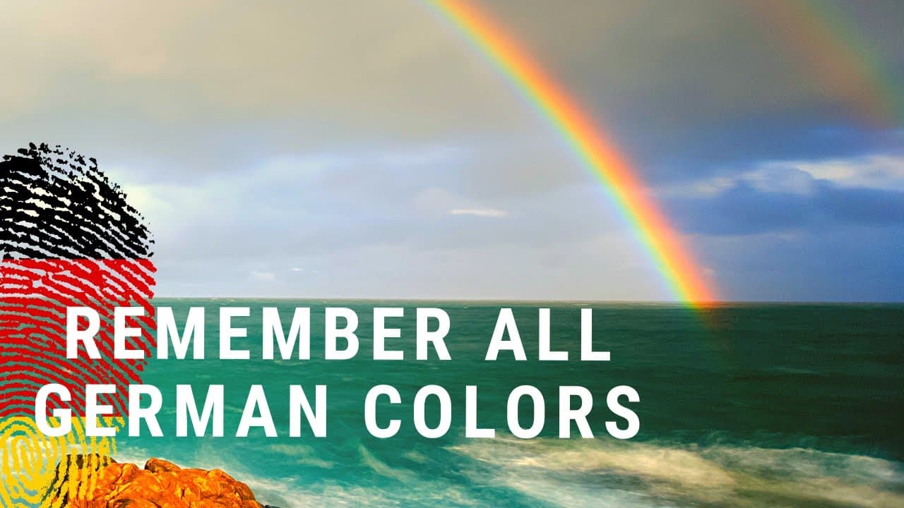 Learn the colors in German - easy with TPRS story - A1 PreA1 - absolute Beginner