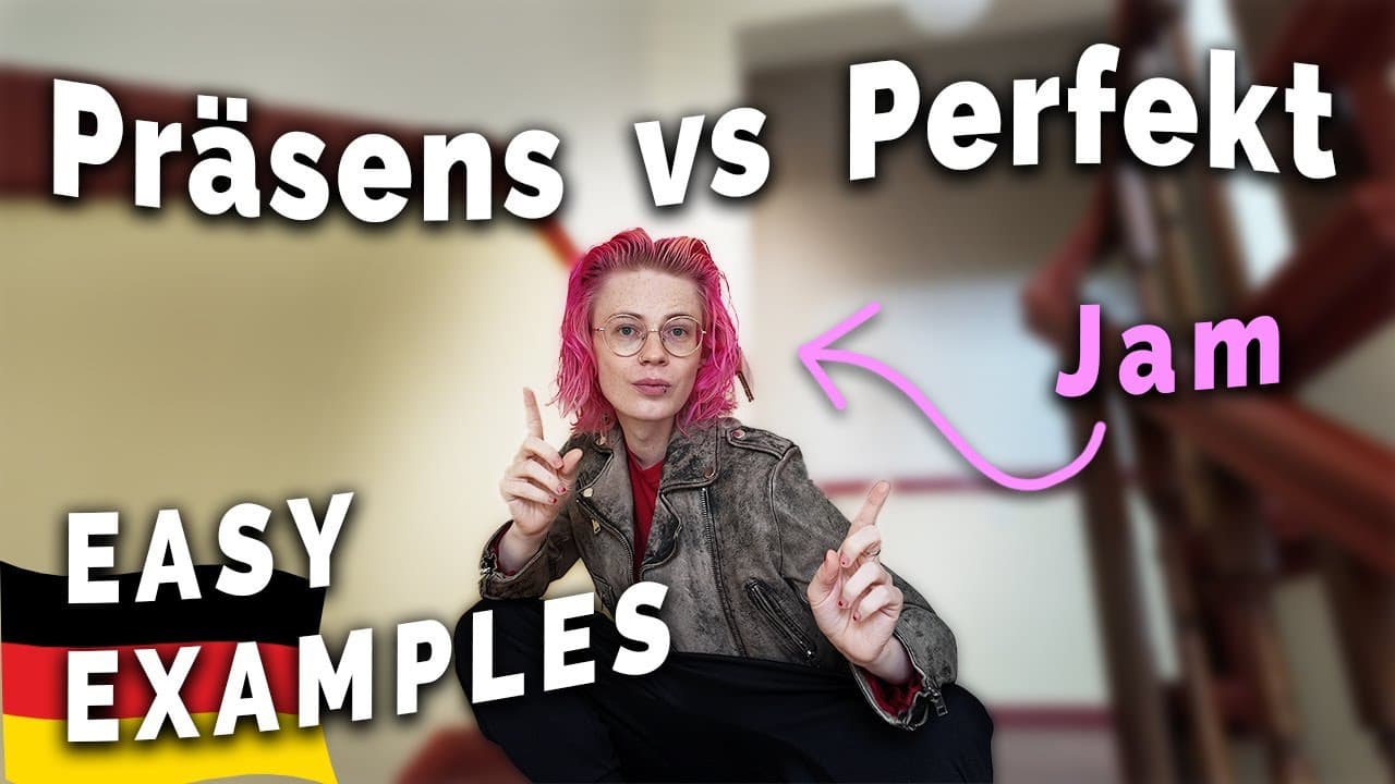 Präsens vs Perfekt - 20 EASY EXAMPLES / Beginner German Listening Practice