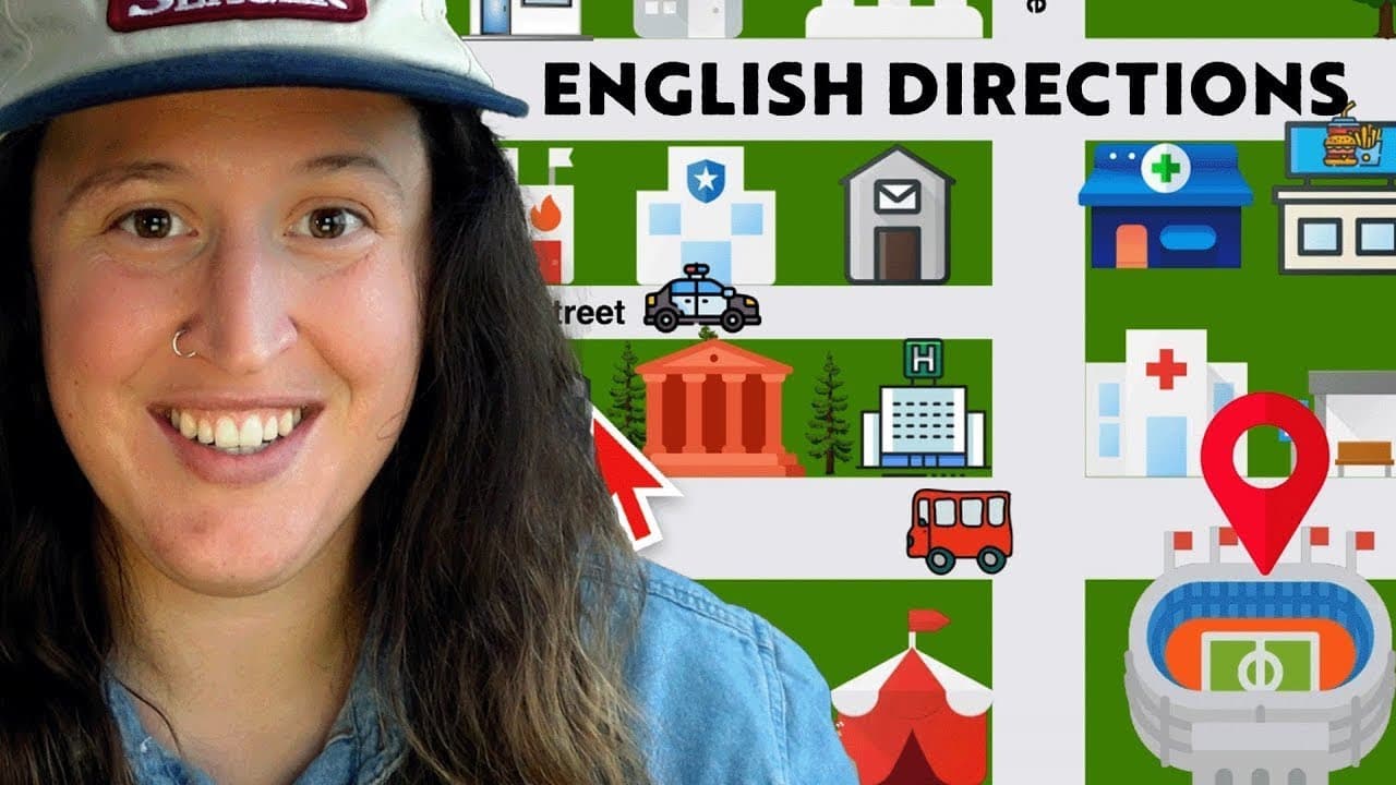Directions in English - EASY ENGLISH COMPREHENSIBLE INPUT FOR LEARNERS | A1 Beginner