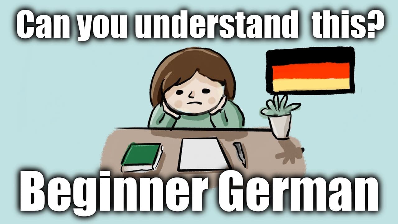 Comprehensible Input German for beginners, A1, easy German listening practice