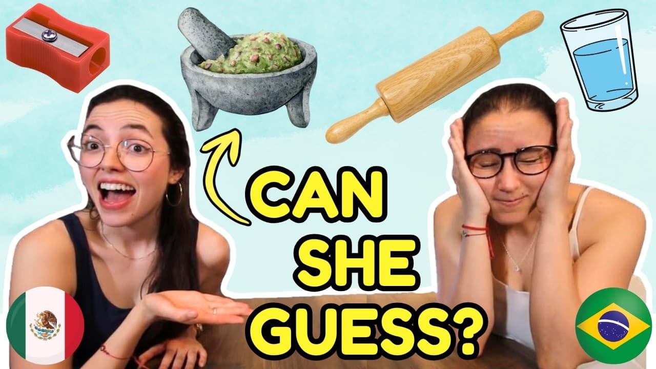 I tested her Spanish with 15 objects (Vocabulary Challenge)