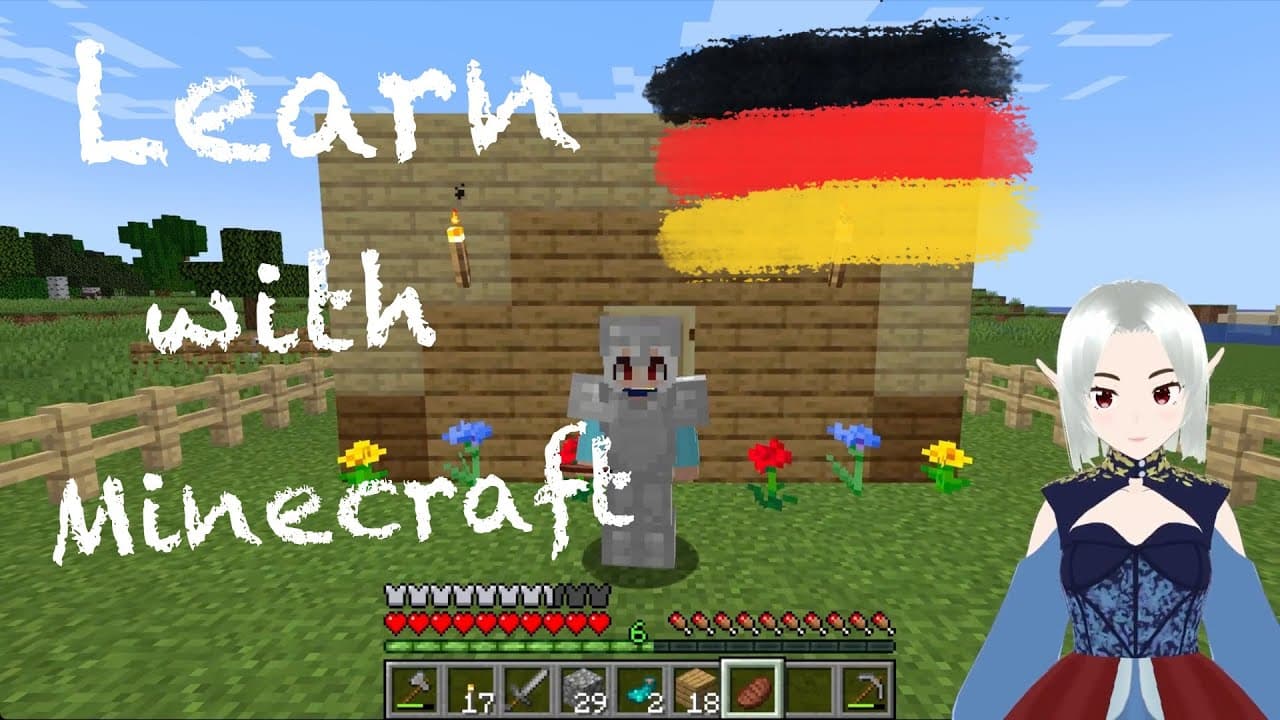 [Minecraft] Equipping ourselves with German Vocabulary [Comprehensible Input German|Monday Morning]