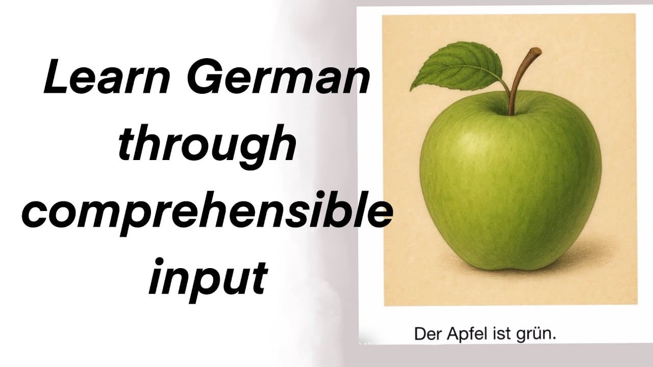 Comprehensible Input German (super beginner) counting to 10, colors etc. A0