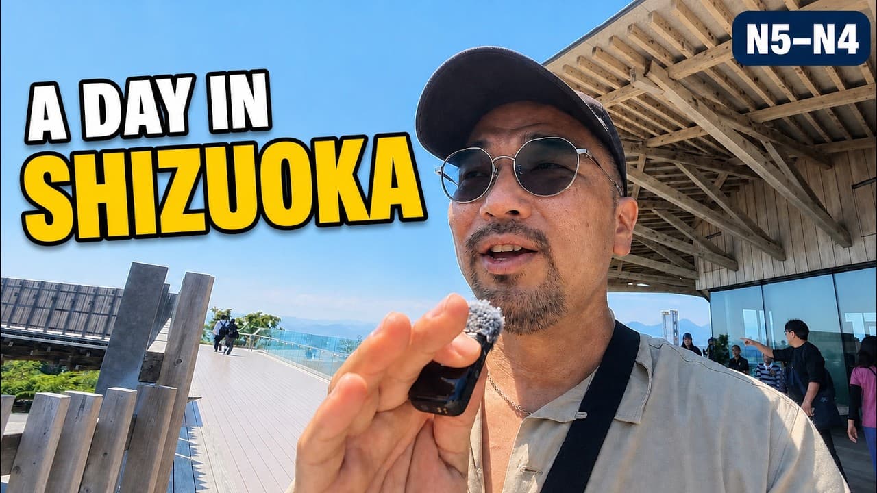 Exploring Shizuoka, Japan 🇯🇵 | Matcha, Seafood & Easy Japanese (N5–N4)