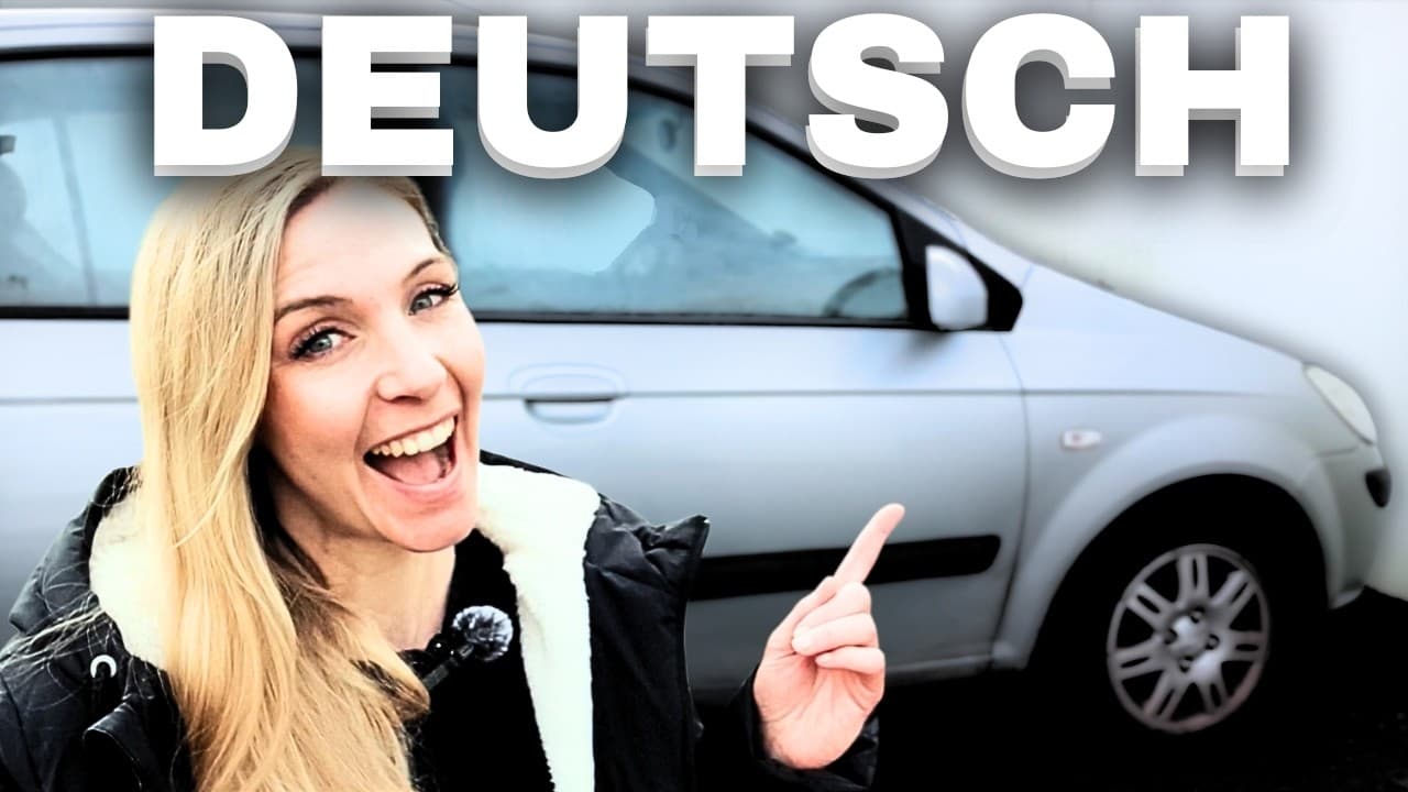 Learn German Naturally: Car Vocabulary 🚗 | Comprehensible Input + 20 Words