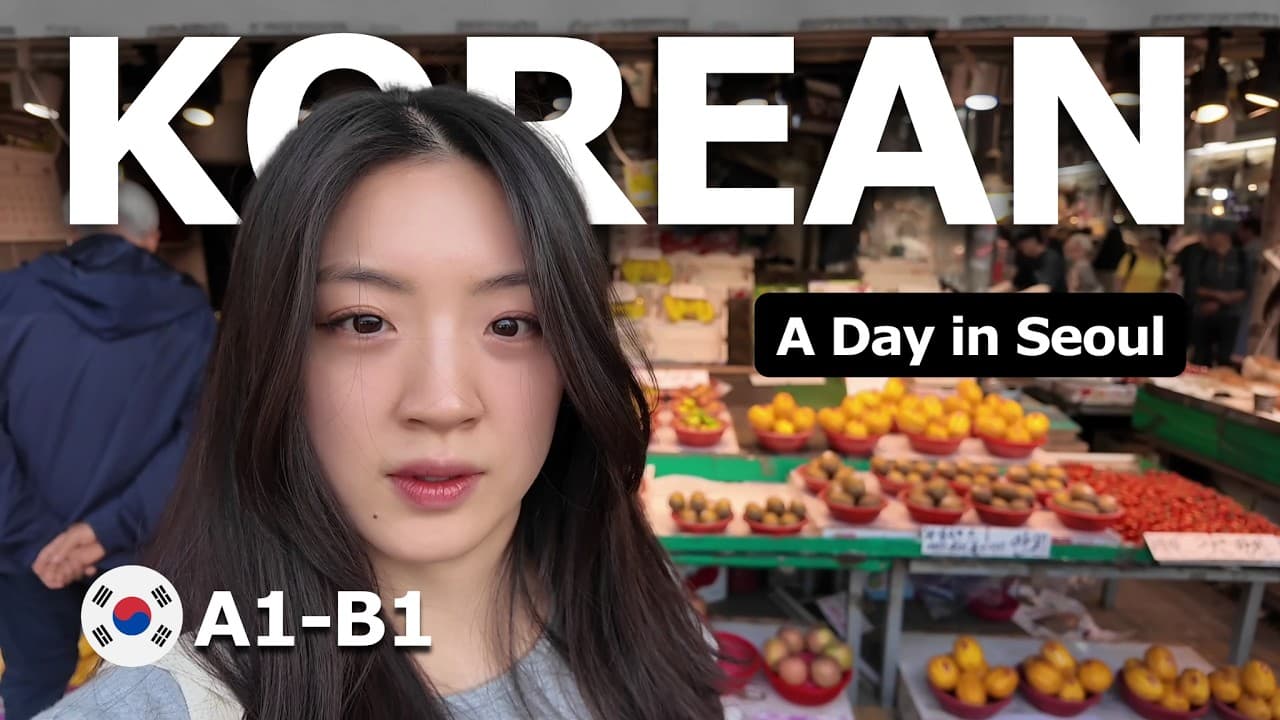 Korean You Can Actually Understand | Slow Korean + Real-Life Conversations (Grocery Shopping)