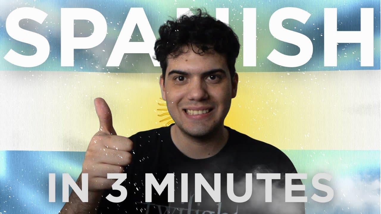 All the spanish basics in 3 minutes