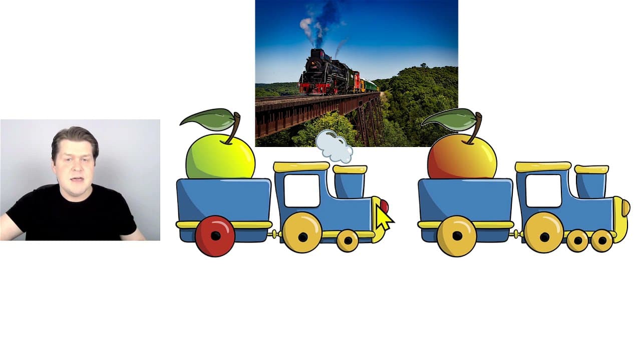 Find the Differences: Trains 🚂 Easy Beginner English Lesson | Simple English Comprehensible Input