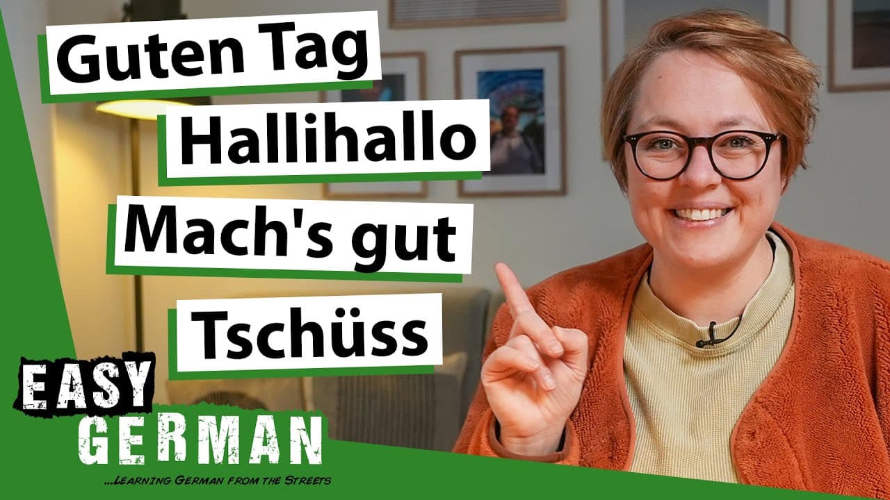 Learn Basic German Greetings & Farewells in Slow German | Super Easy German 274