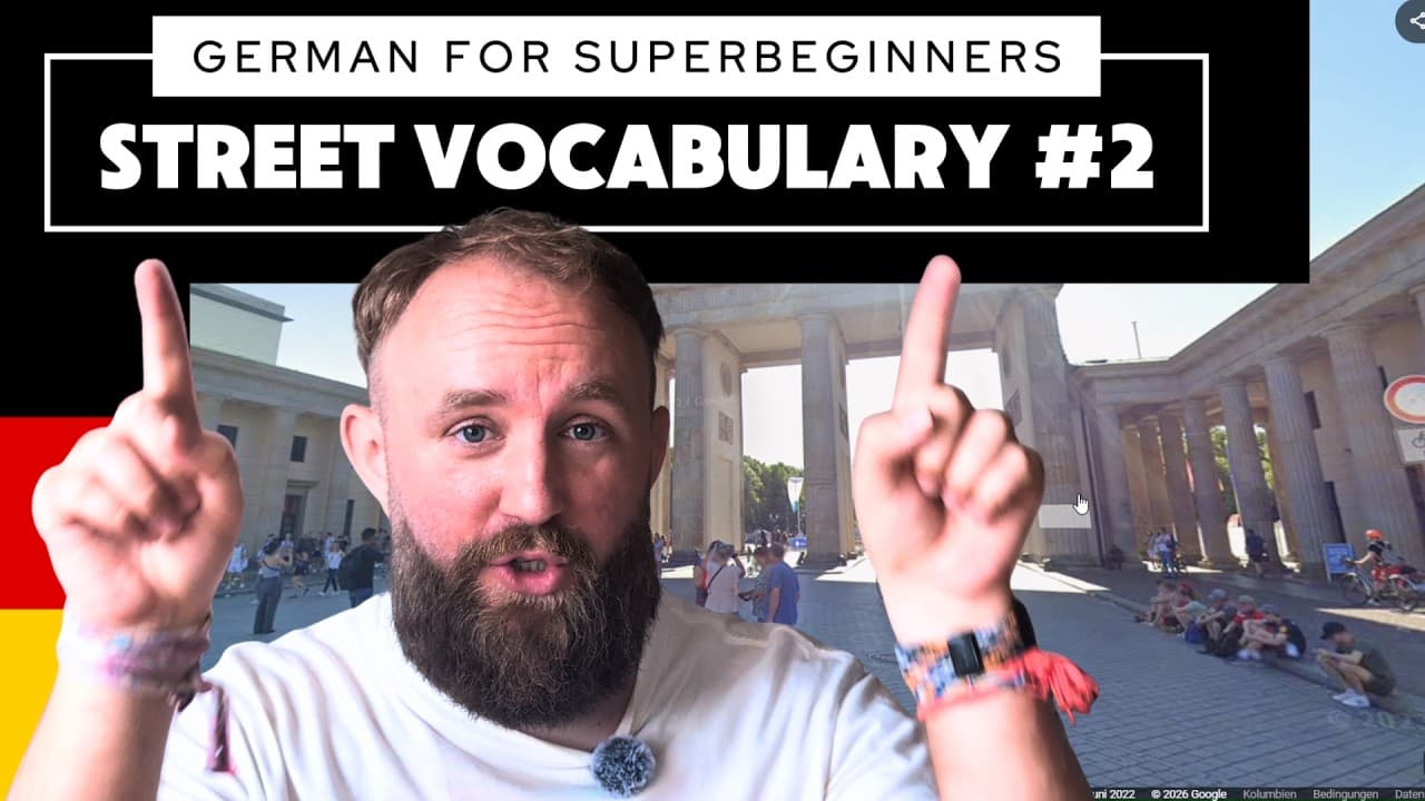 Learn German Street Vocabulary in Berlin | Super Beginner German