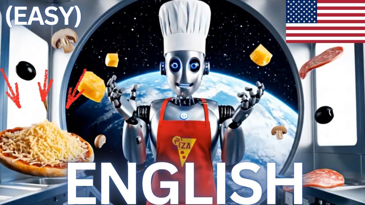 Learn Real-Life English: Pizza & Robots! 🍕 🤖  (Comprehensible Input)