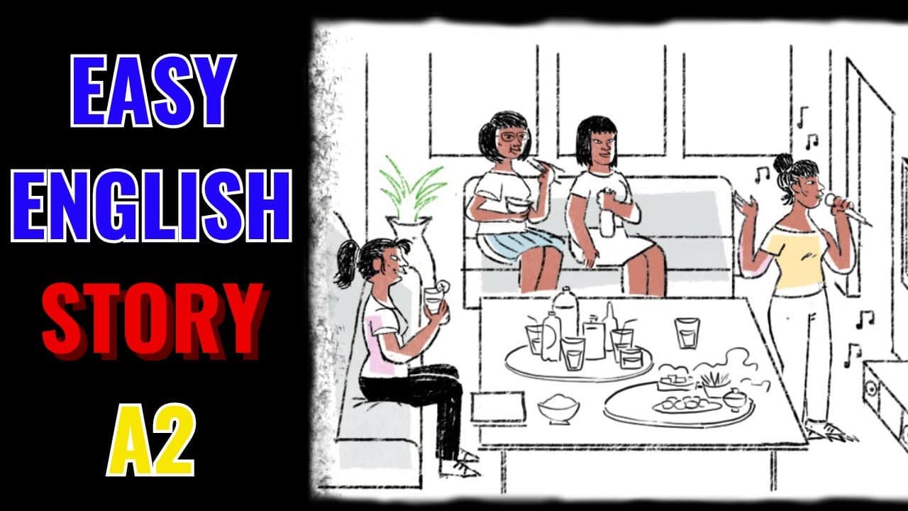 Learn English With Stories (A2 Level) - Karaoke Party! Comprehensible Input