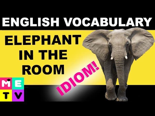 English Idioms with Explanation | Elephant in the Room