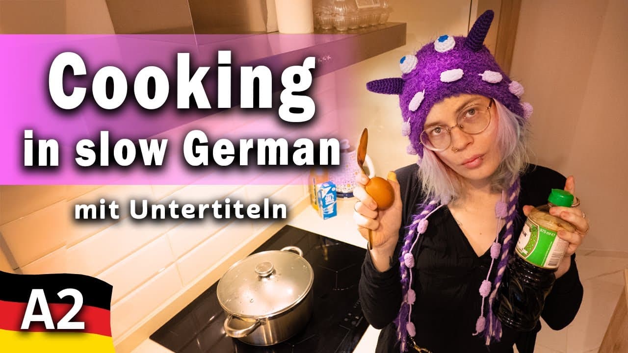 Kochen und Deutsch lernen - BEGINNER German Comprehensible Input A2 / Deutsch Hörverstehen