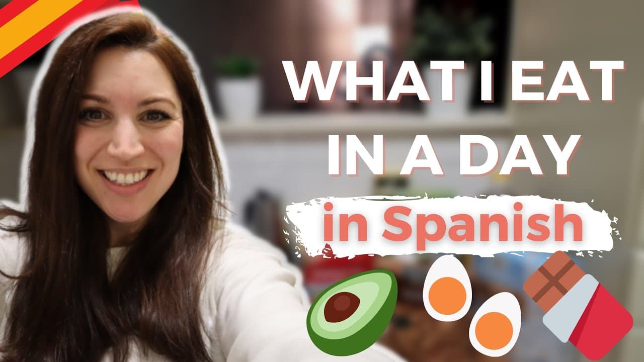 EASY SPANISH VLOG | What I eat in a day (COMPREHENSIBLE INPUT)