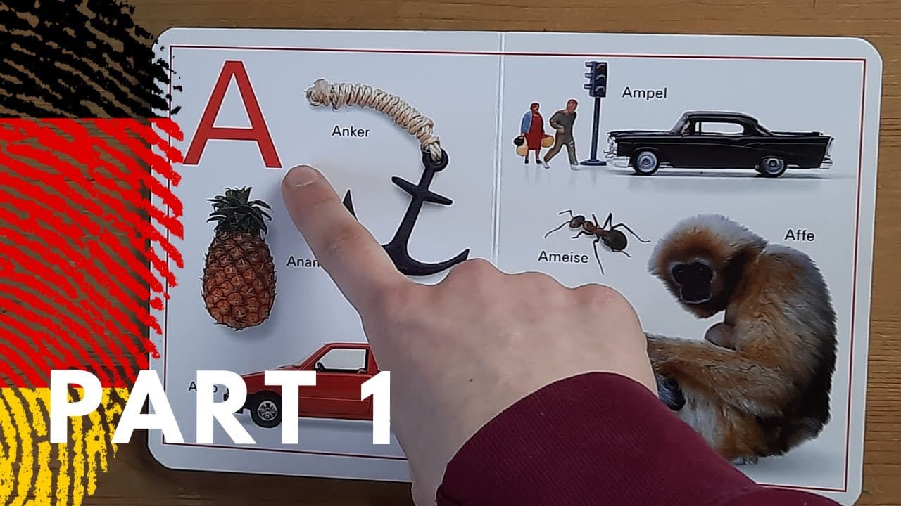 The german alphabet book | learn your first words | A1 Absolute Beginner