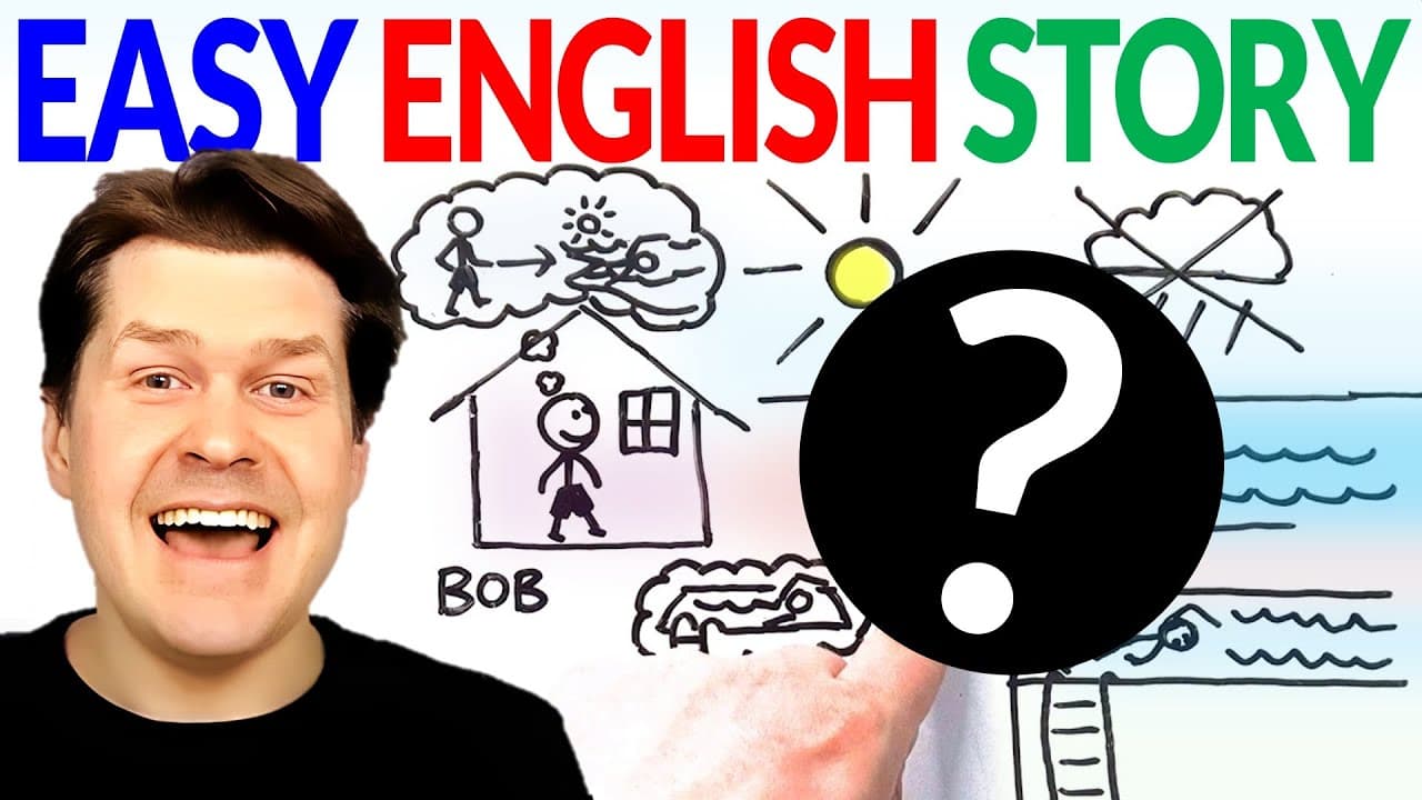 Bob Wants to Swim (QUESTIONS & ANSWERS) | Easy Story for English Beginners with TPRS-style Circling
