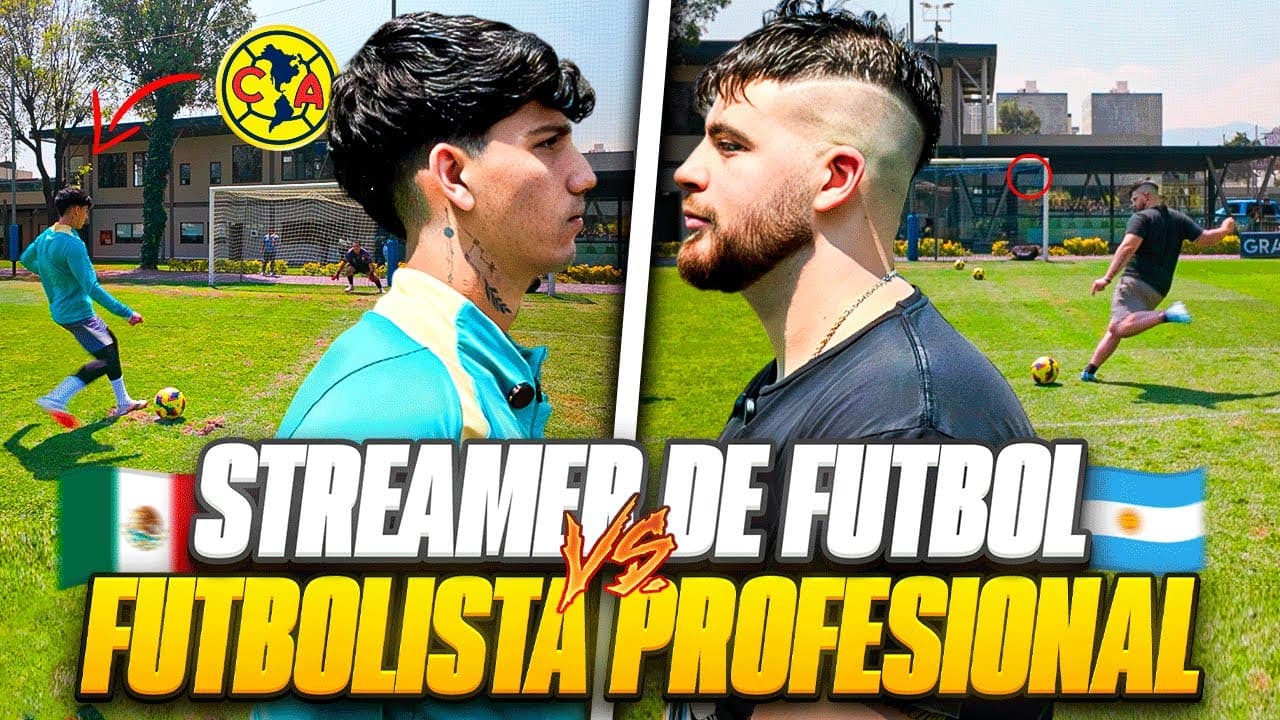 RETO A FUTBOLISTA PROFESIONAL: STREAMER VS JUGADOR DE LIGA MEXICANA. ¿QUIÉN ES MEJOR?