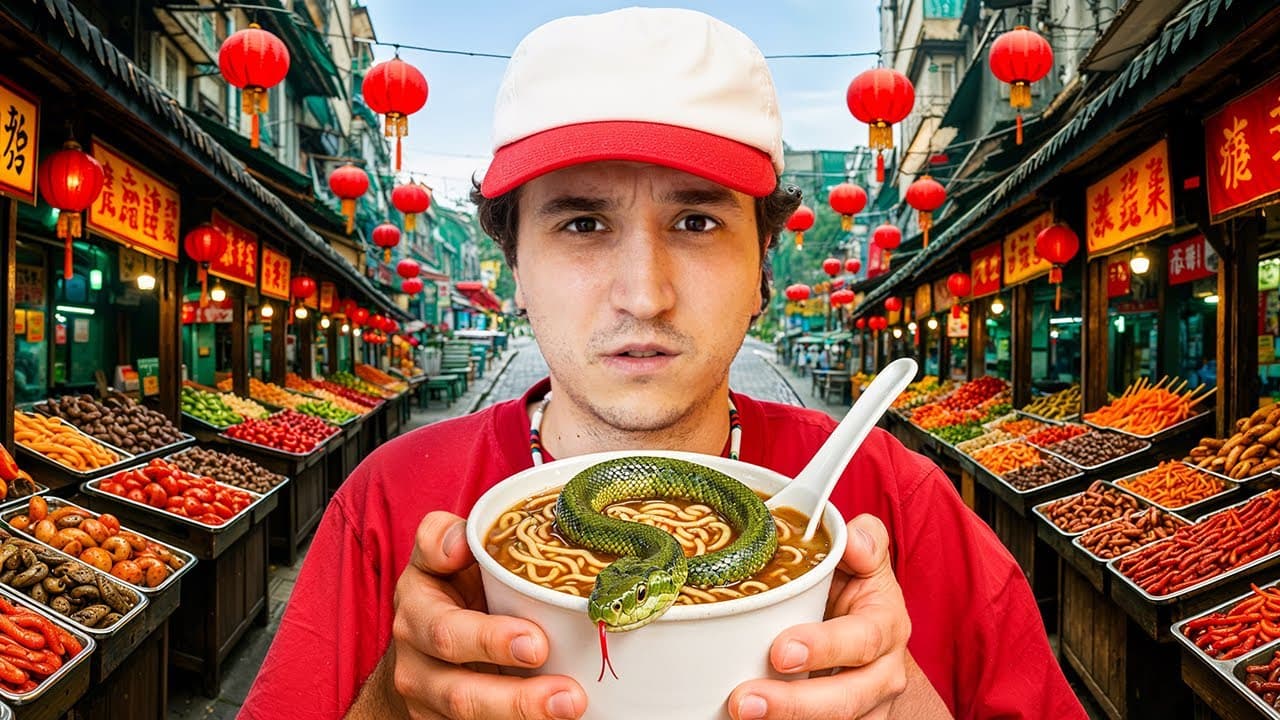 Probando Comida Callejera Rara en China