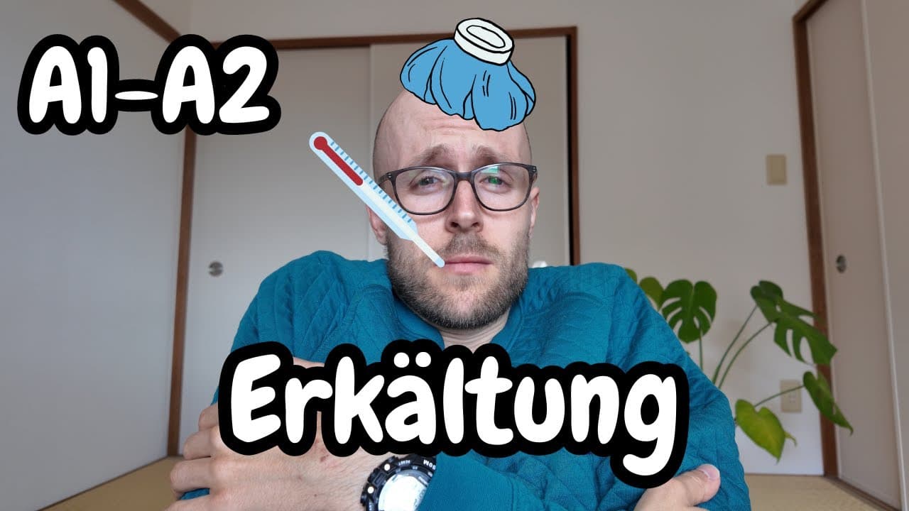 [A1-A2] Slow German Erkältung | Listening Practice