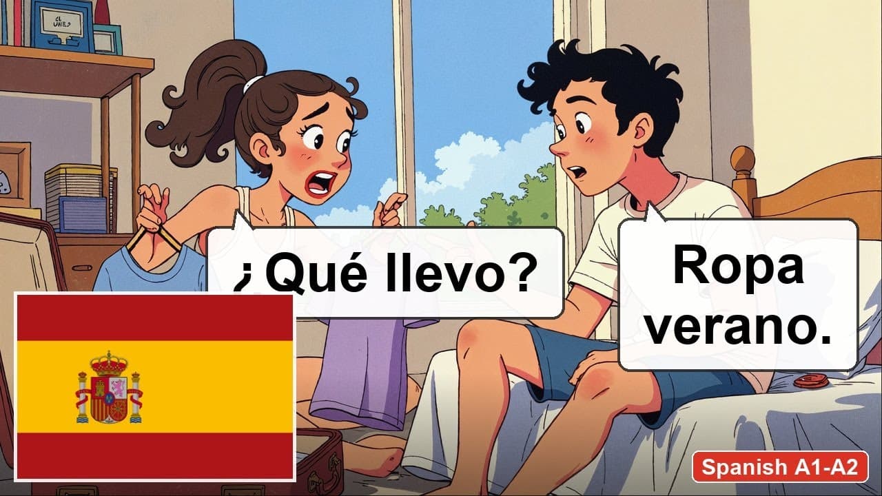 9 Short Spanish Conversations for Beginners (A1-A2) | Listening Practice