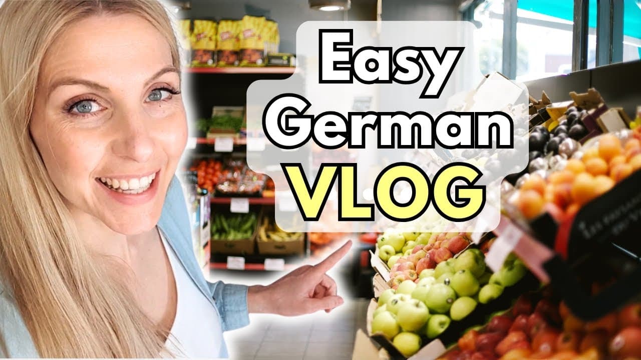 🛒 Easy German: Einkaufen wie ein Profi! 🥦 Lebensmittelplanung & Einkaufsvlog