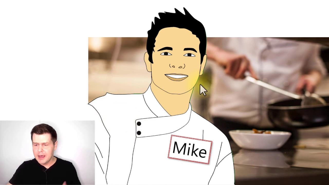 Mike is a Cook (LingQ Mini-Story 1) Vocabulary | Easy English Comprehensible Input for ESL Beginners
