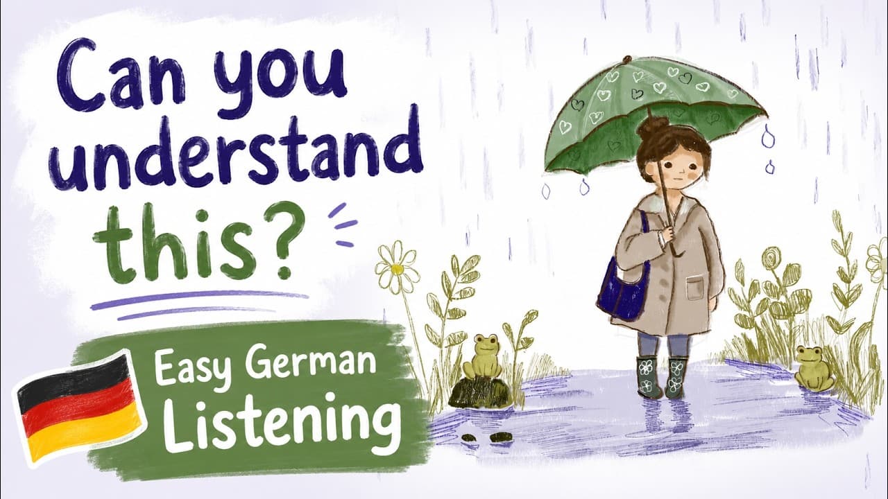 Easy German listening for beginners (learn German with pictures)