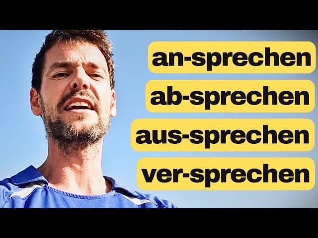 Lass mich AUSSPRECHEN! | 4 Verben mit -sprechen | Deutsch lernen B1/B2
