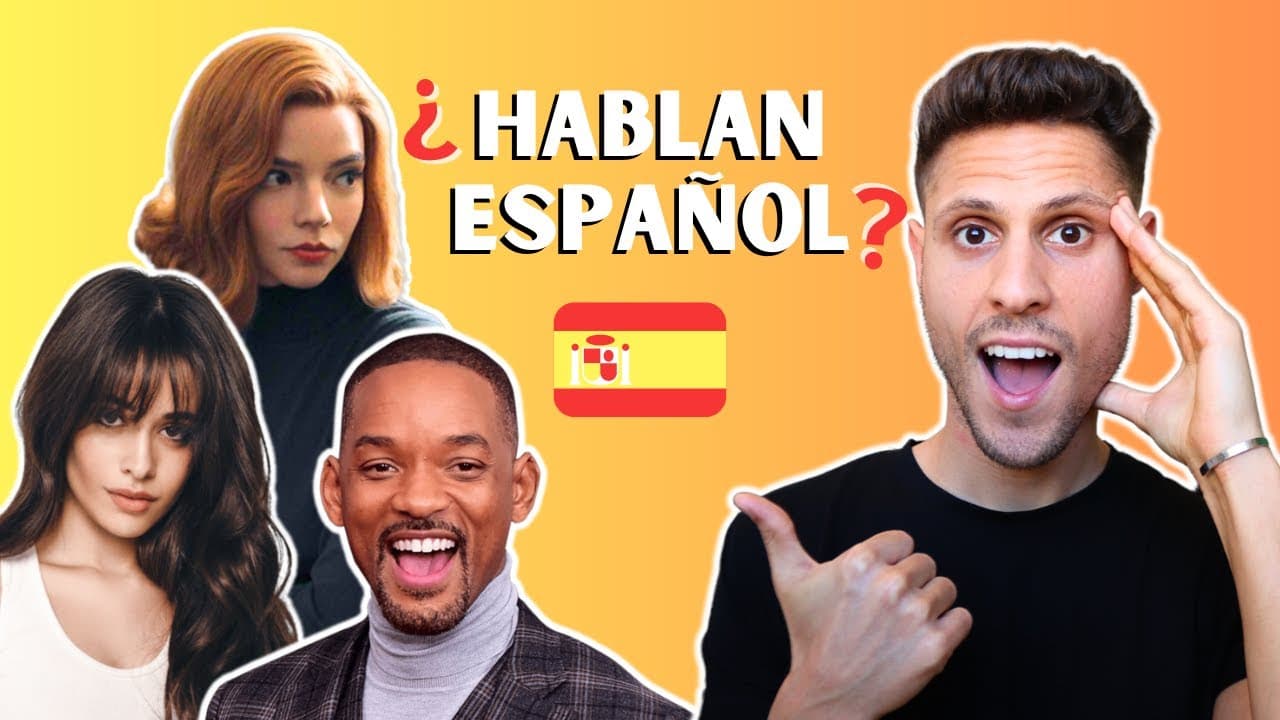 Teacher reacts 🇪🇸 Celebrities speaking Spanish