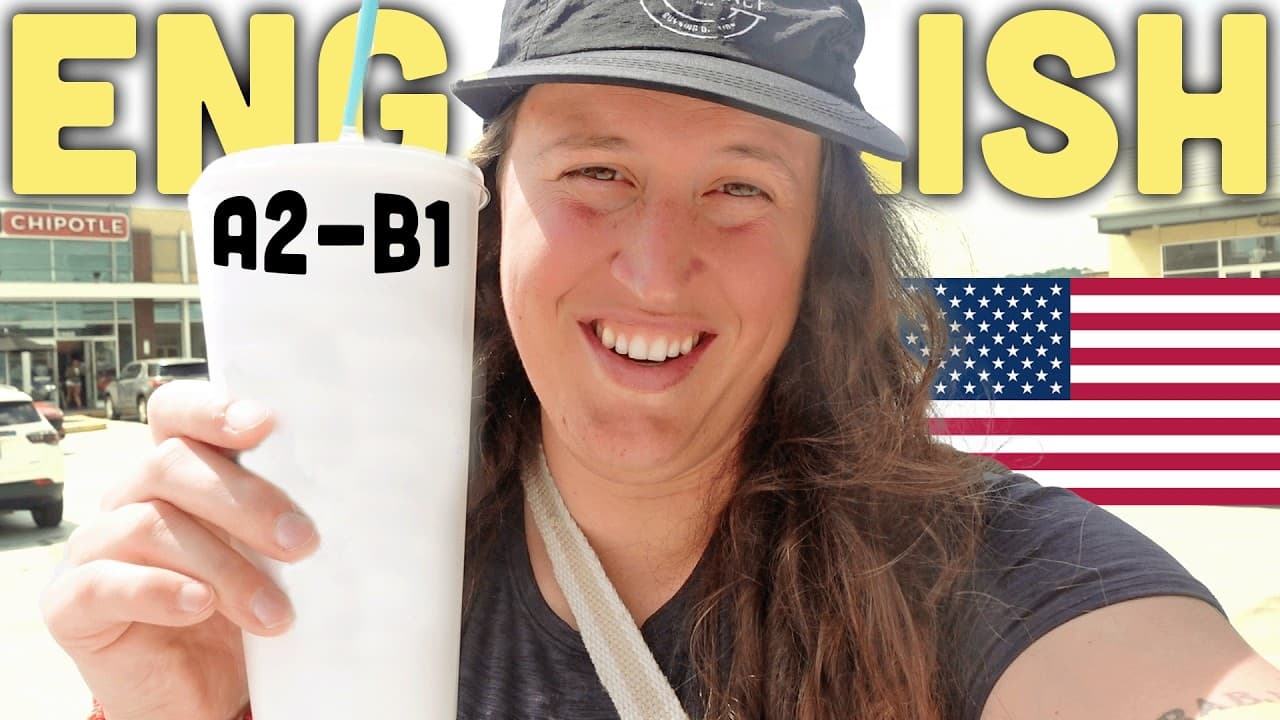 🟡 Learn English Walking With Me to Get a Smoothie & Exploring (English Comprehensible Input)