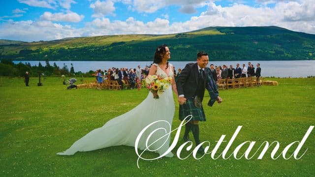 Scottish Weddings: The Couple Cuts the Cake with a Sword!