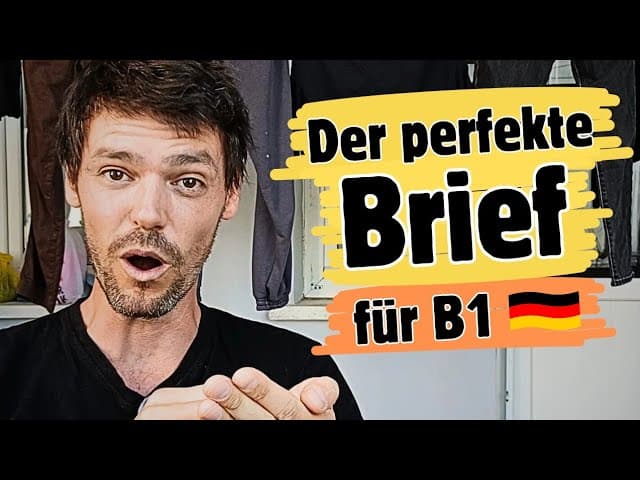Dieser Brief ist perfekt! | B1-Prüfung (Telc, DTZ, Goethe) | Brief/E-Mail schreiben