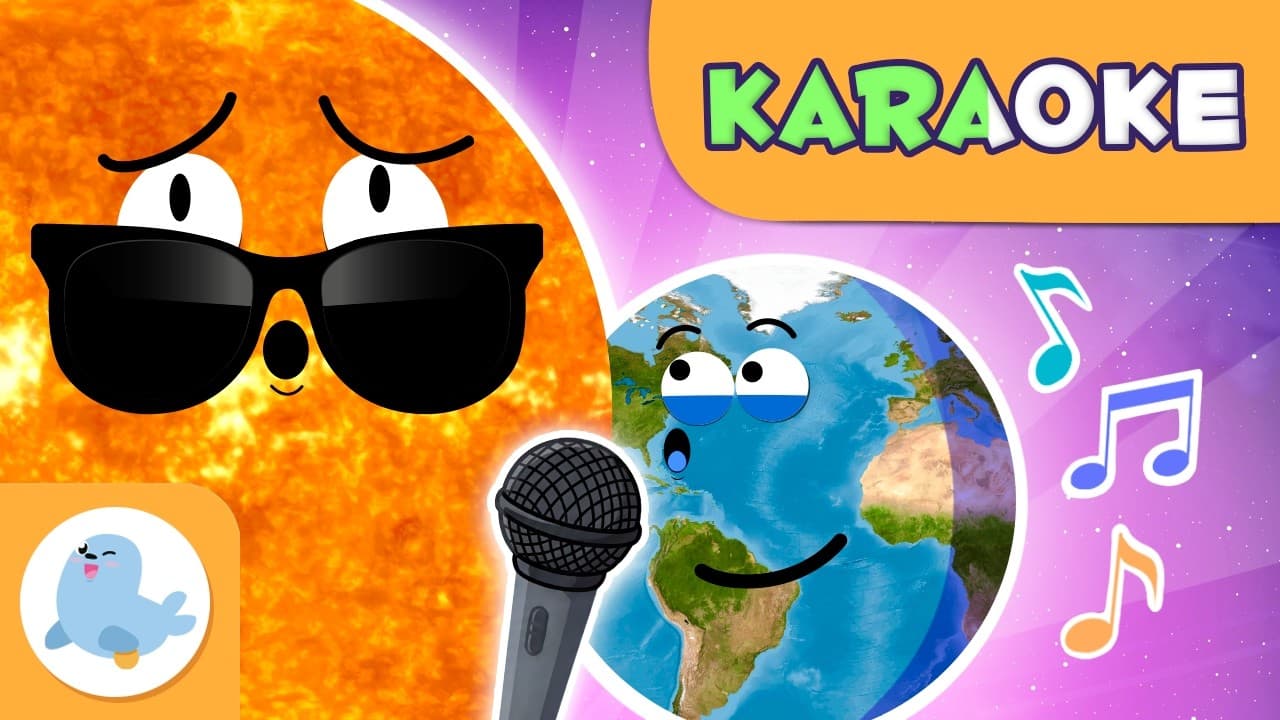 CANCIÓN de los PLANETAS para niños 🪐 ¡Versión KARAOKE! ☀️ El mismo sol 🚀