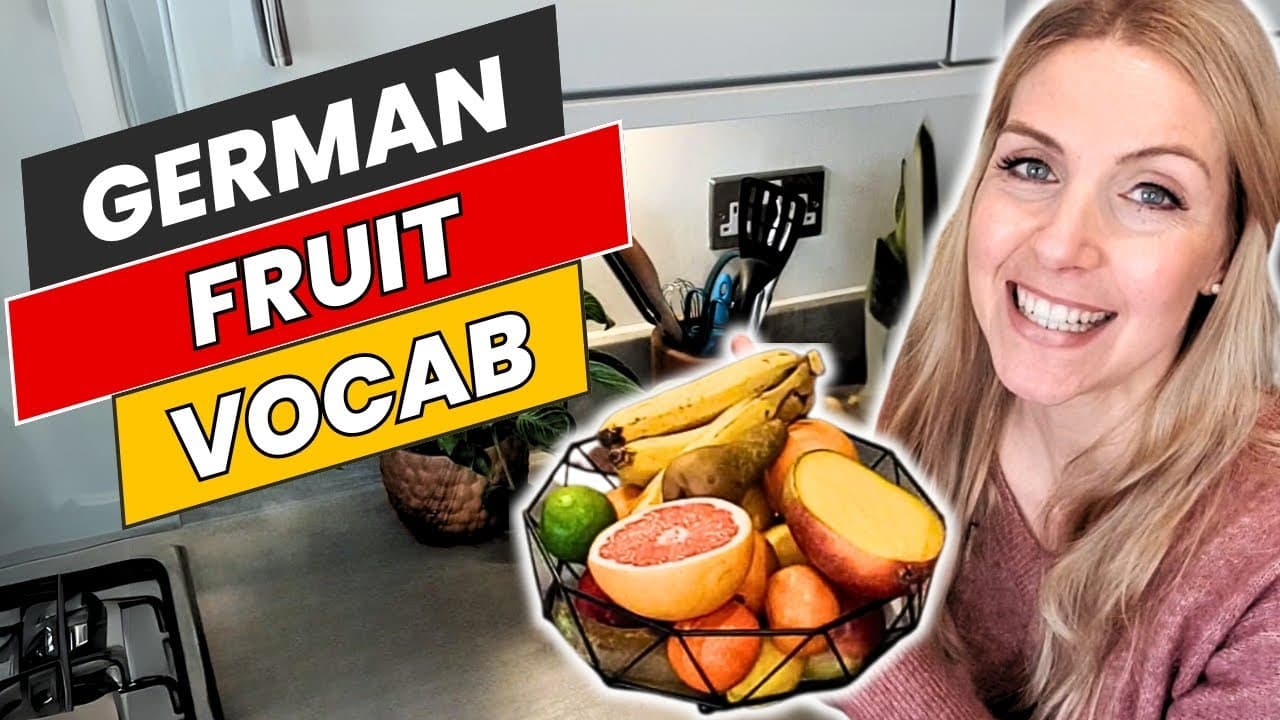 LEARN German Fruit Names FAST!