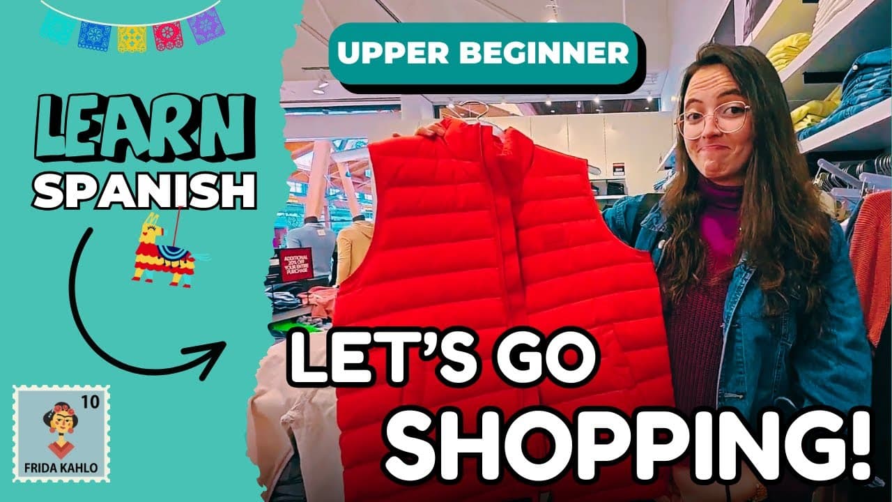 Learn Spanish Shopping for Clothes – Outlet Vlog (Comprehensible Input)