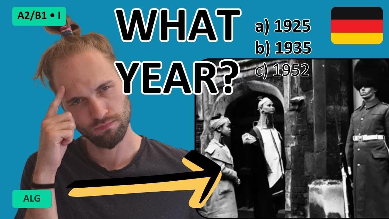 Can You SOLVE This Photo Time-Travel Quiz? 👀 | German Intermediate CI